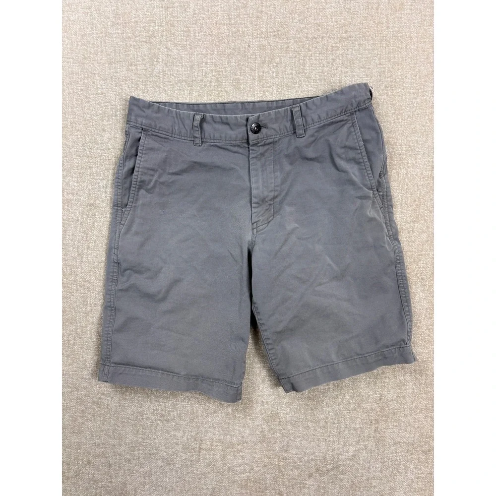 The North Face Mens Gray Cotton Blend Chino Hiking Shorts Size 32 Regular